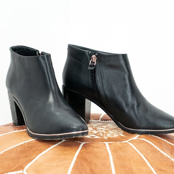 Ted Baker - Black Leather Boots - Picture 1 of 6